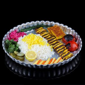 چلو کباب لقمه نگین دار آویشن